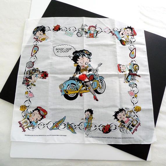 Vintage Retro Betty Boop Motorcycle Bandana
