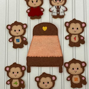 Set of 7 Finger Puppets - Inspired by TV Children's Book and Song