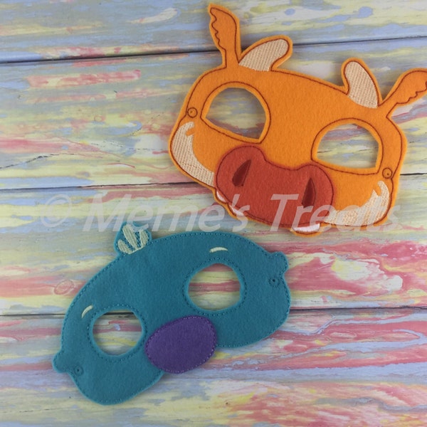 Adventure Felt Mask - Deluxe Felt Mask -- Kids Mask – Costume – Dress-Up -- Halloween -- Pretend Play -- Inspired by Wallykazam!