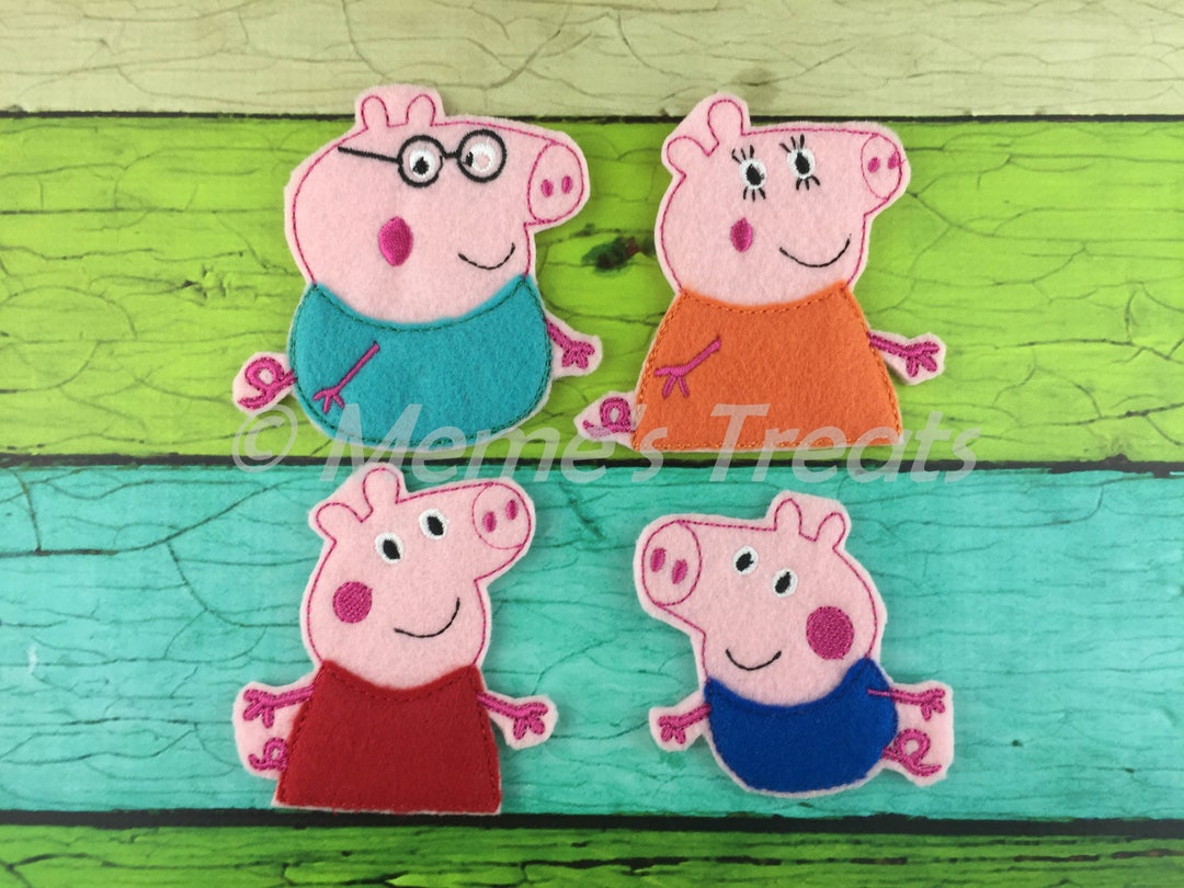 Set of 4 Finger Puppets Inspired by Children's TV Show and Books - Etsy