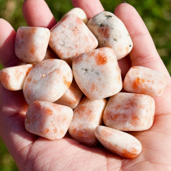 Small Sunstone Tumbled Stone