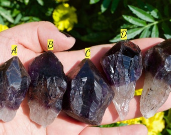 Rare Bicolor Amethyst Crystal from Brazil