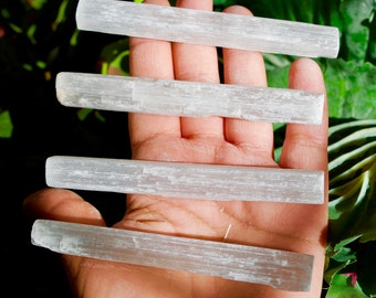 Full Moon Selenite Sticks 4"