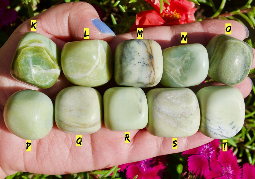 XL Butter Jade Tumbled Stone Etsy