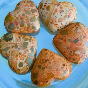 Large Leopardite Heart from South Africa, Carved Heart Leopard Jasper, gemstone, crystal quartz, healing crystal, leopardskin jasper