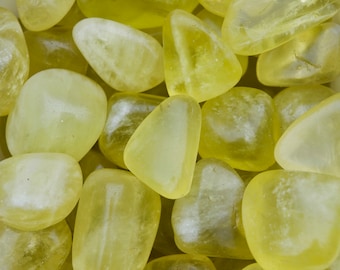 Pierres roulées au quartz citron
