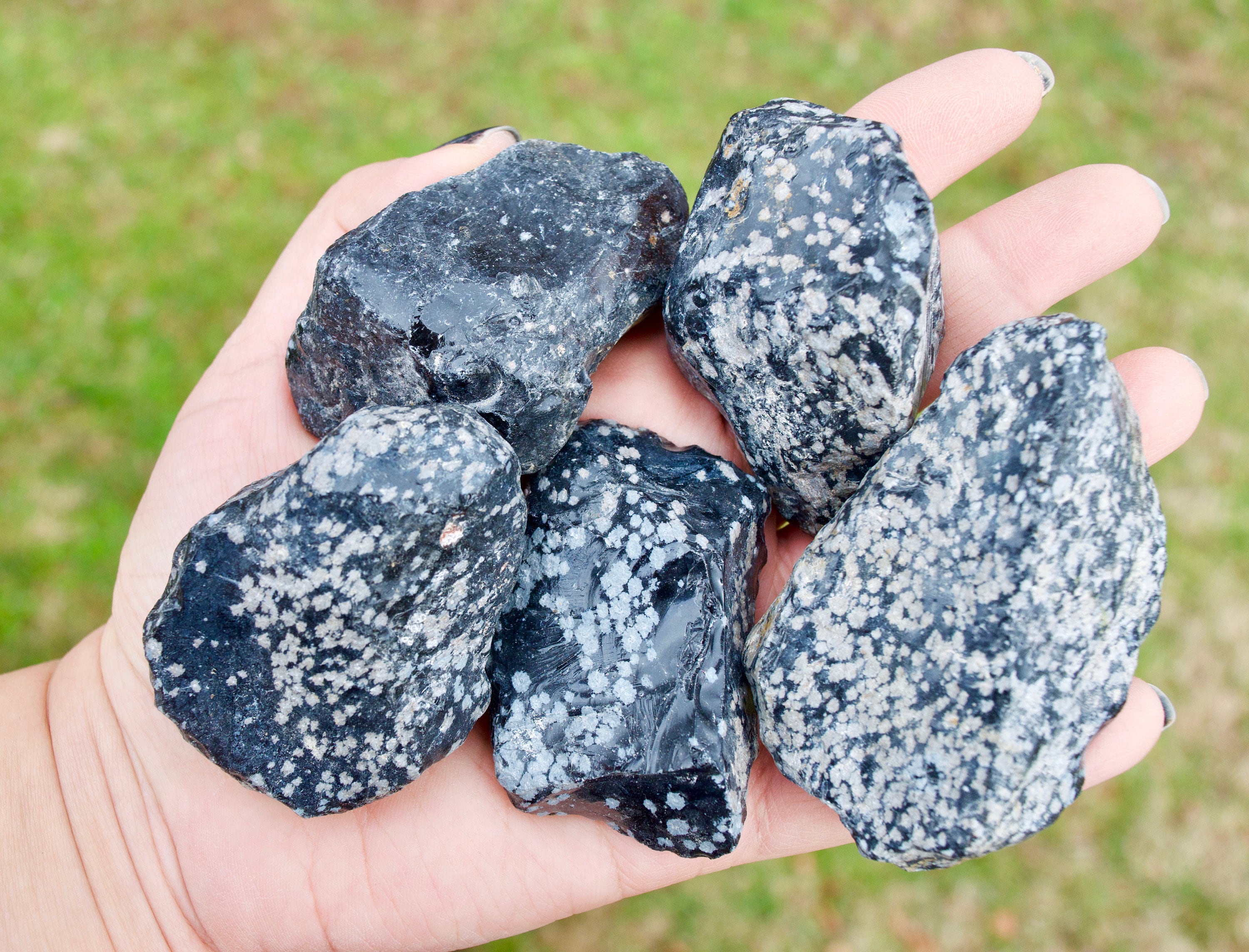 Raw Snowflake Obsidian Crystals Etsy New Zealand