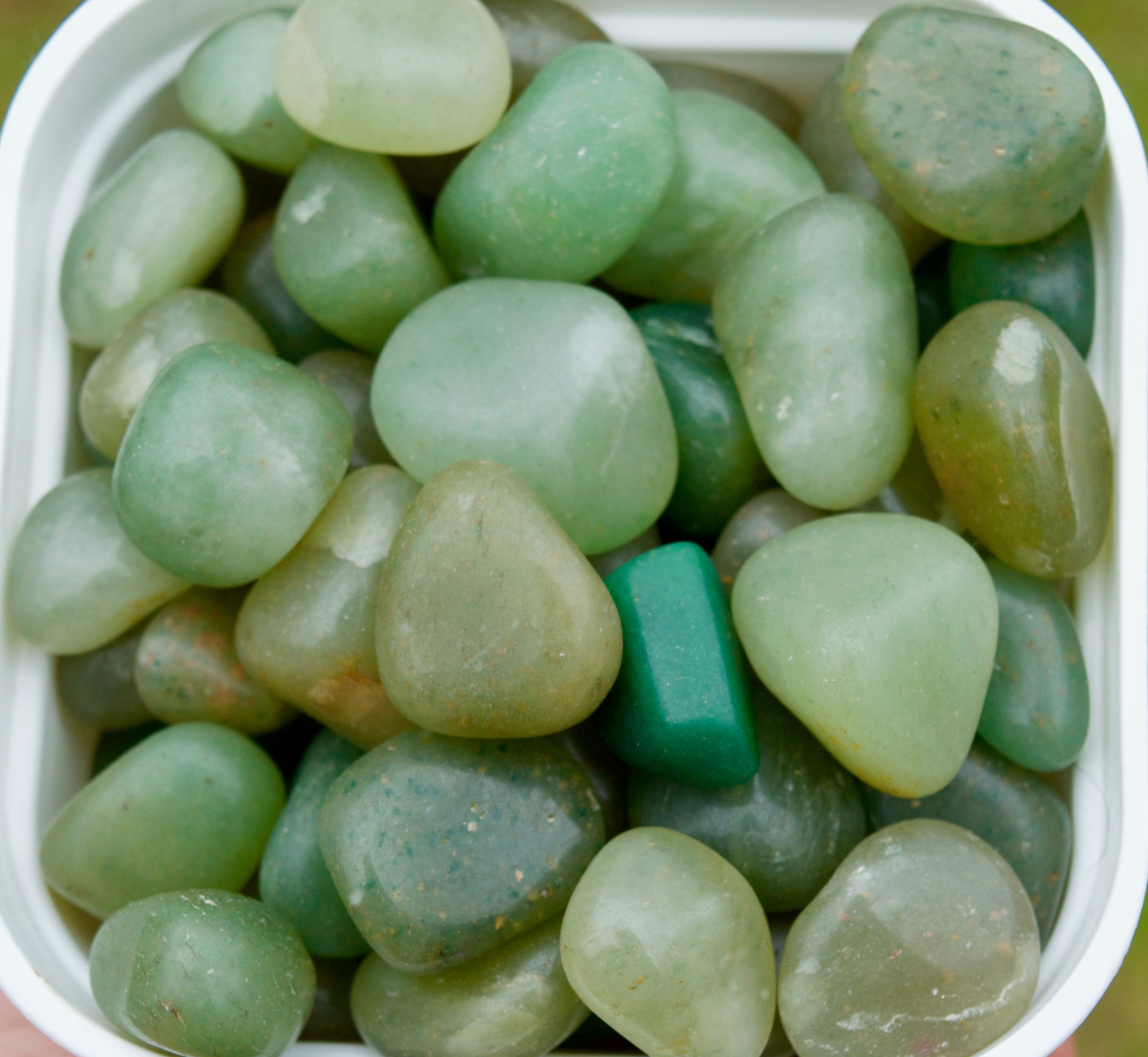 Green Aventurine Tumbled Stones Multiple Quantity Options - Etsy