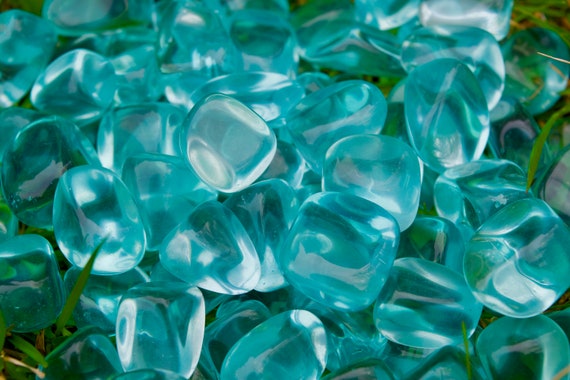 オプシディアン アクアブルー アクアブルーオブシディアンタンブルストーン - Etsy 日本