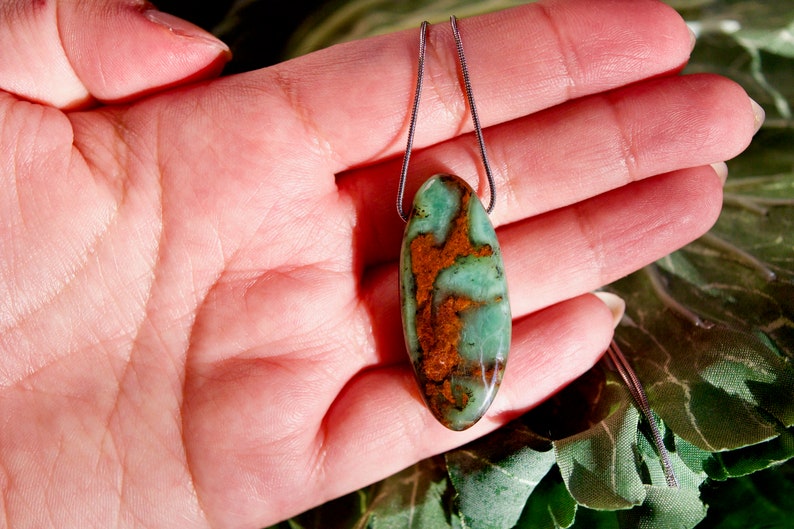 Chrysoprase Pendant Australian Chrysoprase Necklace