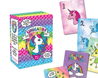 Unicorn Card Game-a fun game for kids who love unicorns and rainbows