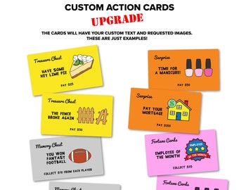 Upgrade: carte azione aggiuntive per il tuo gioco da tavolo Customopoly
