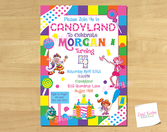 Candyland Invitation Etsy