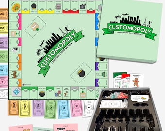 Customopoly Board Game: Custom Personalized Family Gift