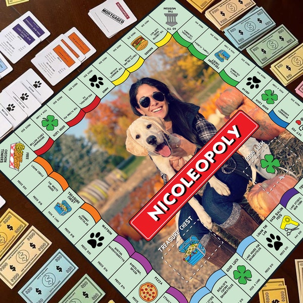 Custom YourOpoly Board Game-Complete Game: Anniversary gift | birthday gift | customized gift | personalized gift | corporate gift