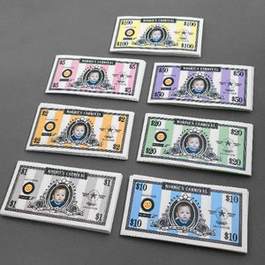 Custom Money / Play Money / Personalized Photo Funny Money with Colored Stripes