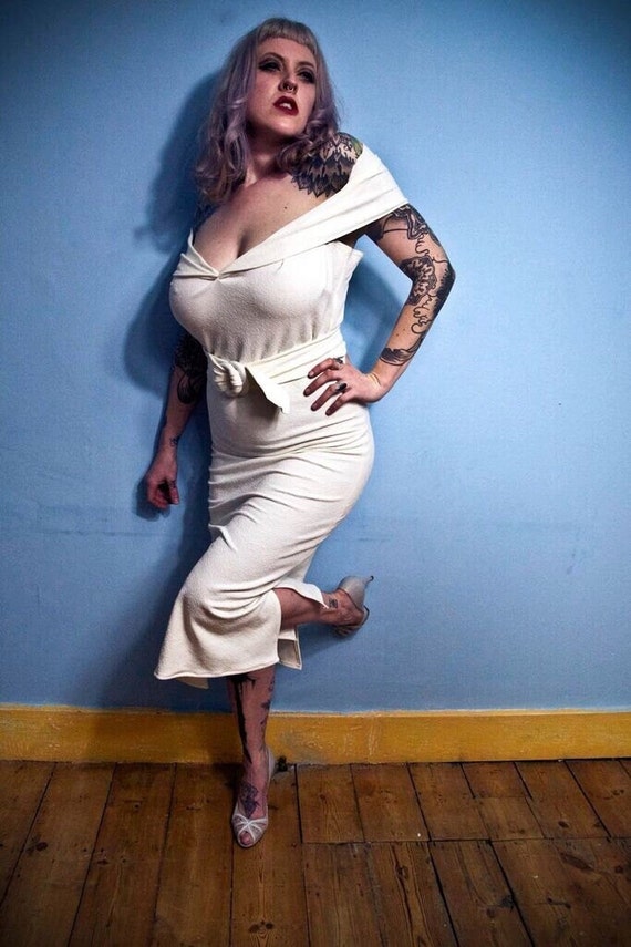 dressed by debbie Remembering along the way length = 46 large White Debby Jellinsky Marilyn Monree