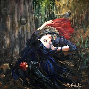 Snow White Original Oil Painting by R. Noelle