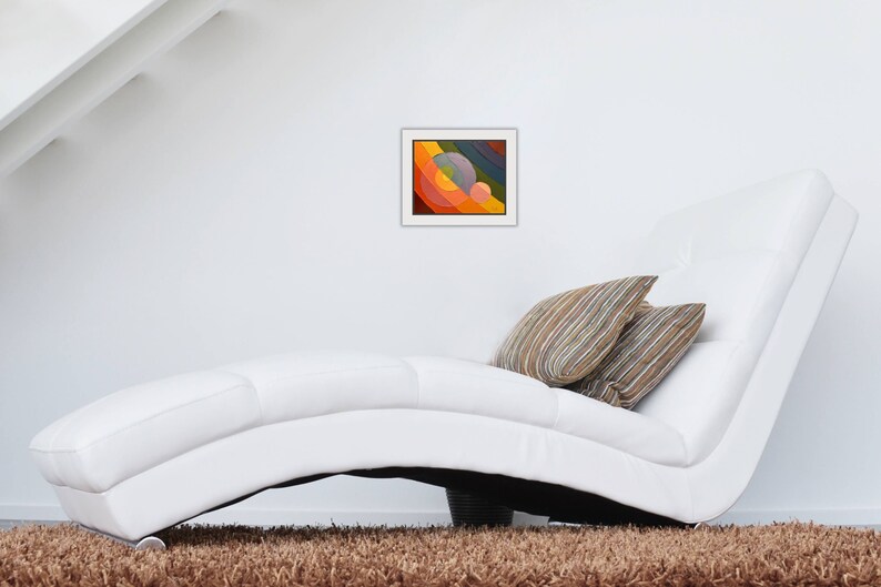 Noelle Rainbow Galaxy Palette Knife Oil Painting by R