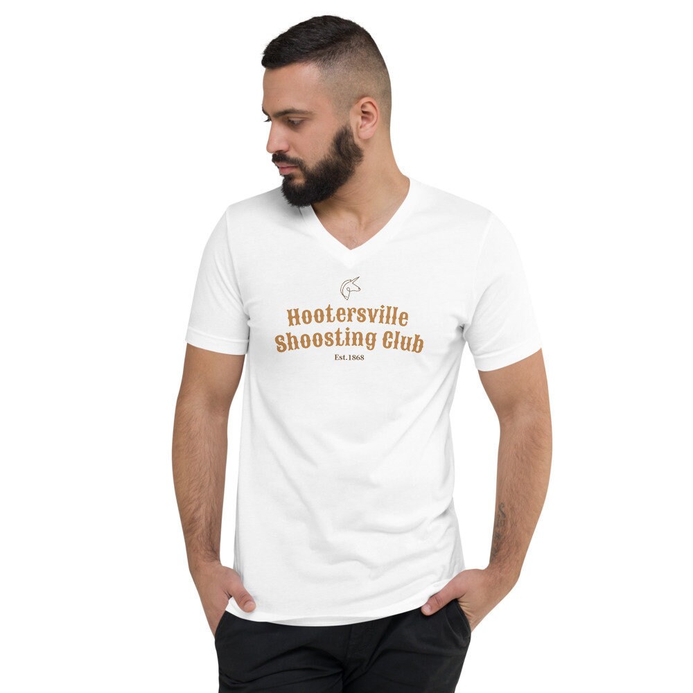 Hooterville Unisex Short Sleeve V-neck 