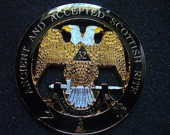 Masonic 32ND Degree Mason Auto Car Emblem Southern Jurisdiction Freemasonry