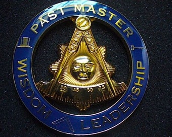 Masonic Past Master Wisdom Leadership Auto Car Cut Out Emblem