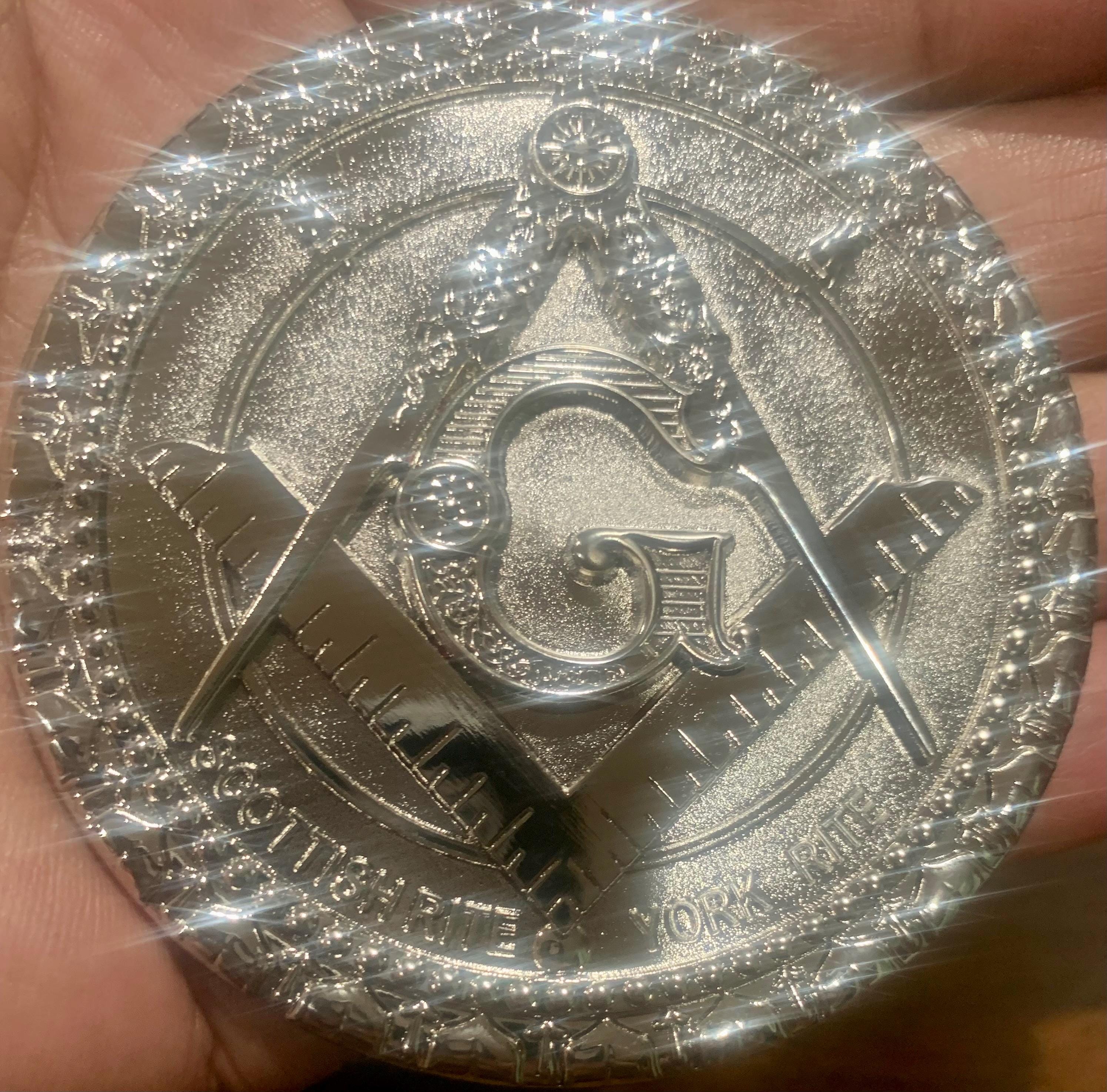 Scottish Rite Auto Emblem Masonic Master Mason Scottish Rite/york Rite Heavy Automobile Car ...