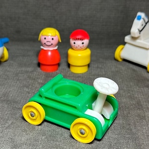 Vtg Fisher Price Little People Play Family Little Riders Lot Rare USA Complete