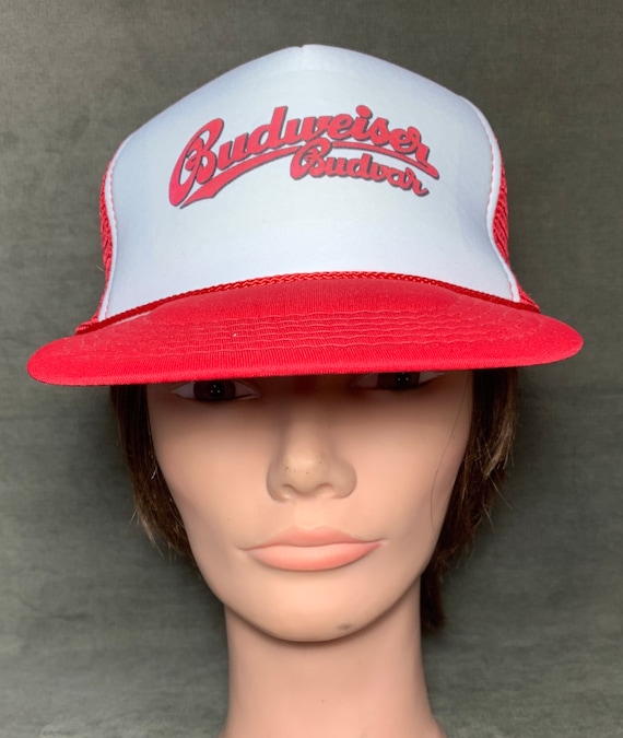 Vintage Budweiser Budvar Trucker Hat Mesh Hat Sna… - image 2