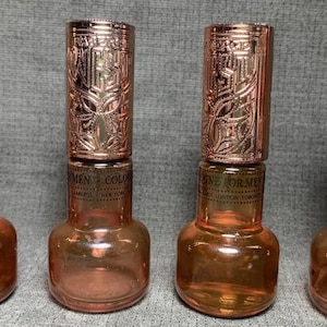 4 Vintage Faberge West voor mannen Keulen Splash zeldzame gratis flessen 3/8 oz