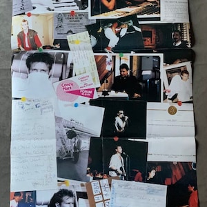 Vintage 1985 Corey Hart Double Sided Poster Size 22x33