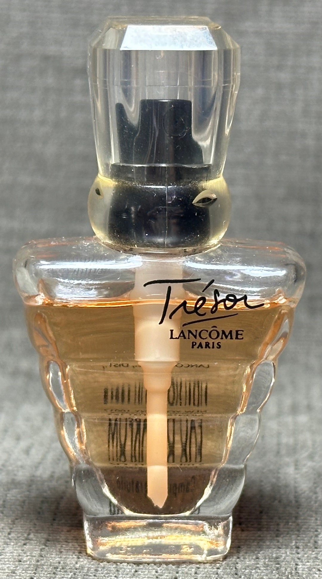 Vintage Lancome Tresor Paris Eau De Parfum Miniature Bottle .16oz Spray ...