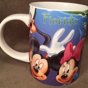 Disney Mickey and Minnie Espresso Cups with Spoons Jerry Leigh Exc