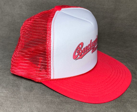 Vintage Budweiser Budvar Trucker Hat Mesh Hat Sna… - image 9