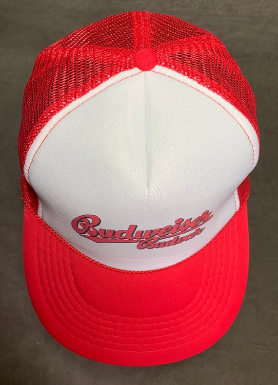 Vintage Budweiser Budvar Trucker Hat Mesh Hat Sna… - image 7