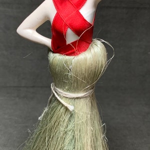 Art Deco Flapper Beauty Antique GERMAN Porcelain Half-Doll Brush Germany