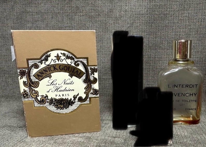 2 Mini Bottles Of Vintage Perfume L’Interoit Annick Goutal image 1