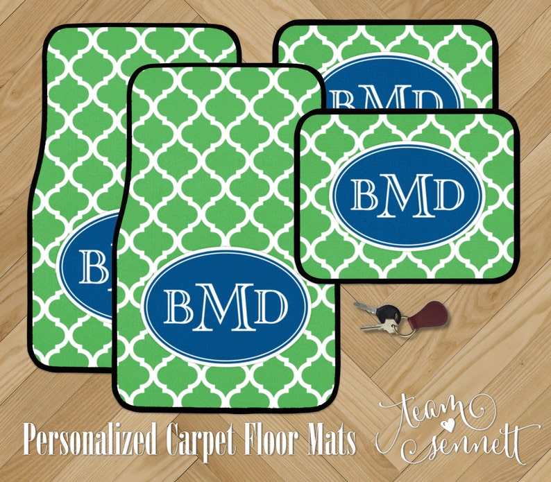 Monogrammed Floor Mats >> Moroccan Monogrammed Car Floor Mats Modern Pattern Etsy Monogrammed Floor Mats >> Moroccan Monogrammed Car Floor Mats Modern Pattern Etsy