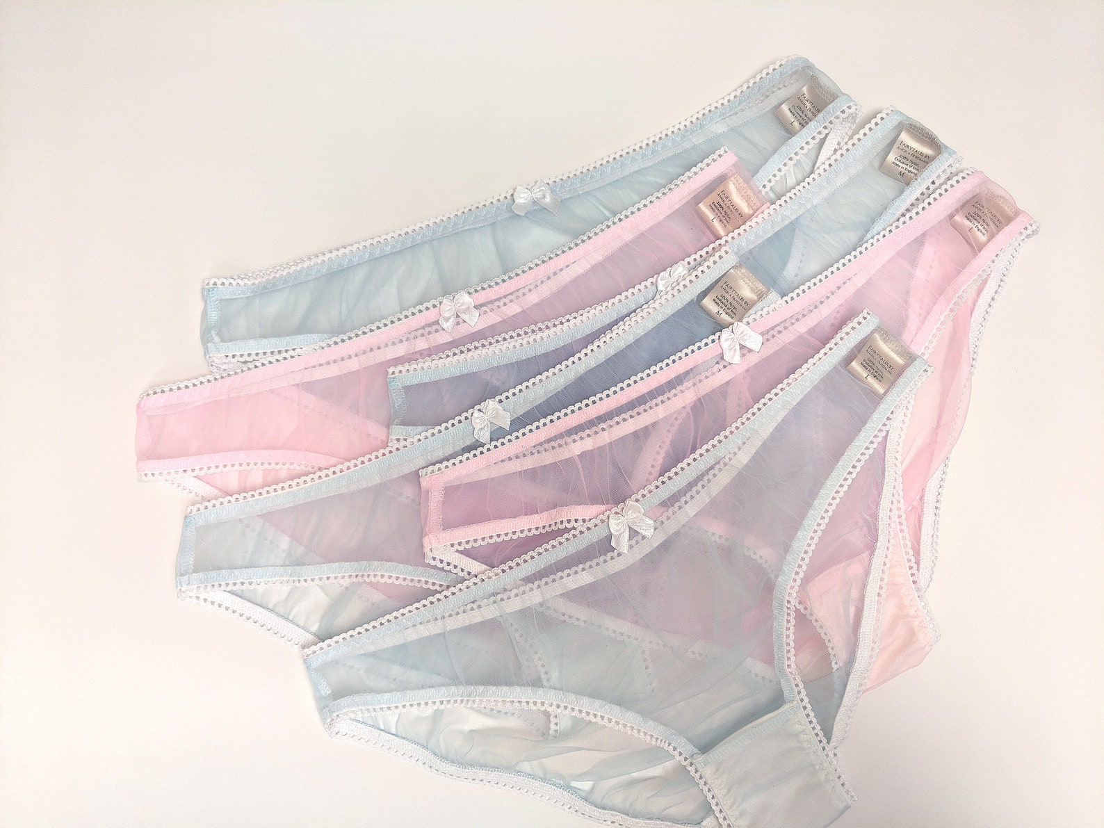 Sheer knickers sheer panties pink panties blue knickers | Etsy