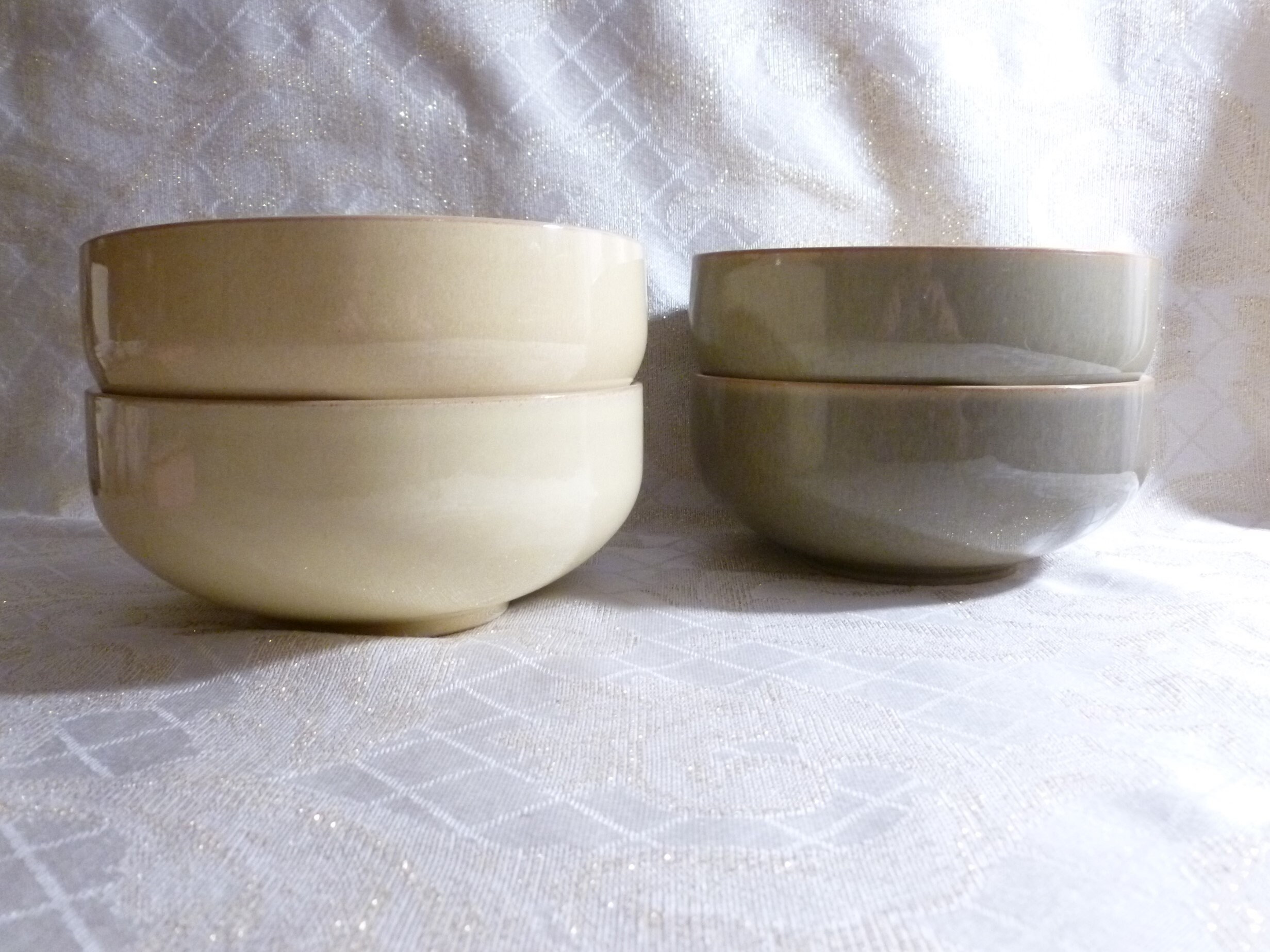 Vintage Denby Soup Or Salad Bowls Set Of Four Excellent Quality Made In
