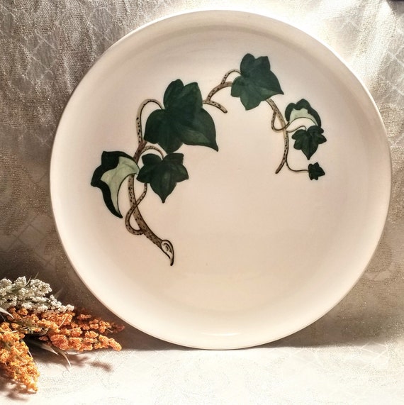 Large Platter 13 Inch Chop Plate Poppy Trail Pottery California Ivy Pattern Collectible Perfect Condition Always FREE Domestic SHIPPING