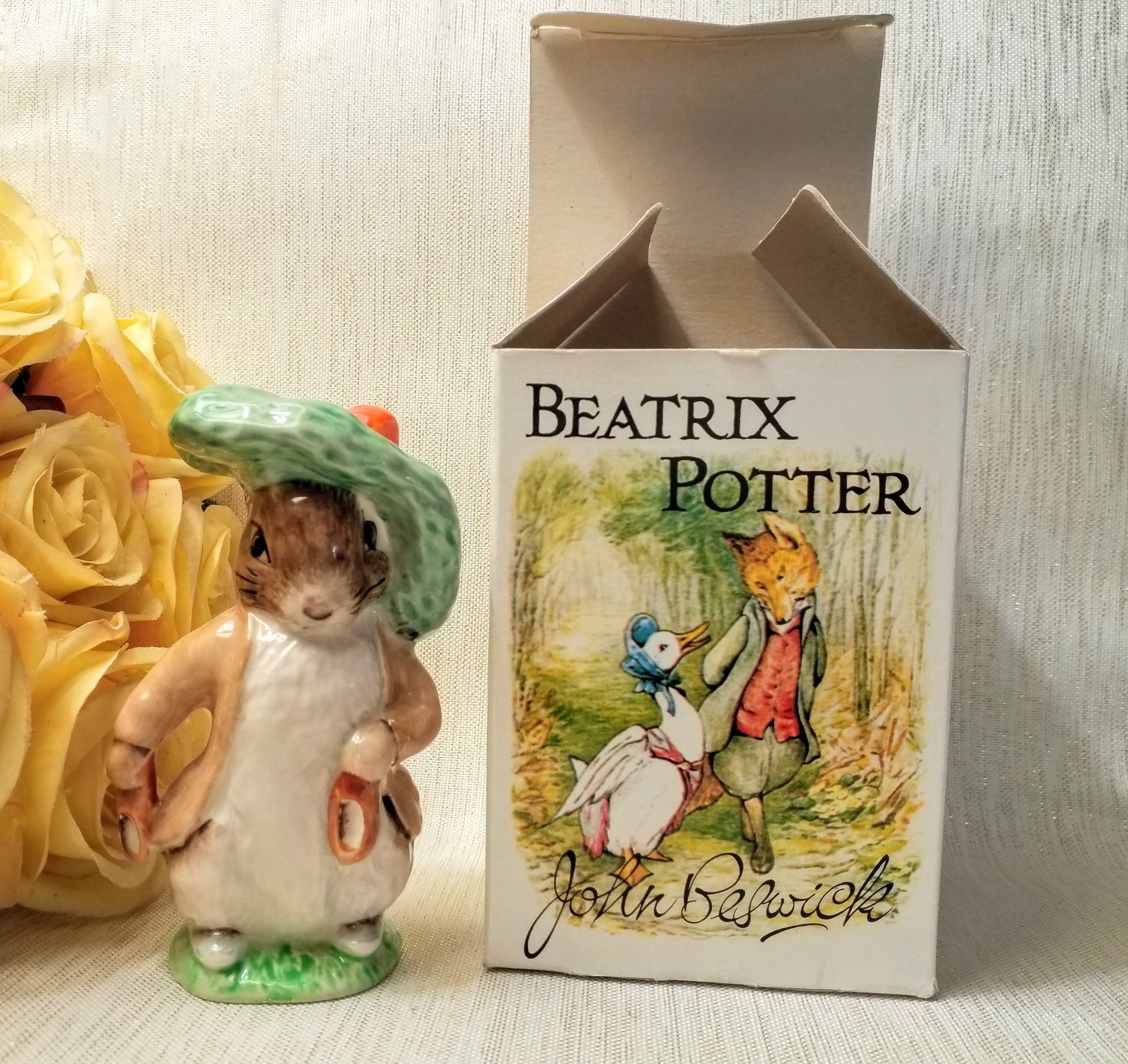 Beatrix Potter Figurine Benjamin Bunny Fredrick Warne Co 1948 Licensed