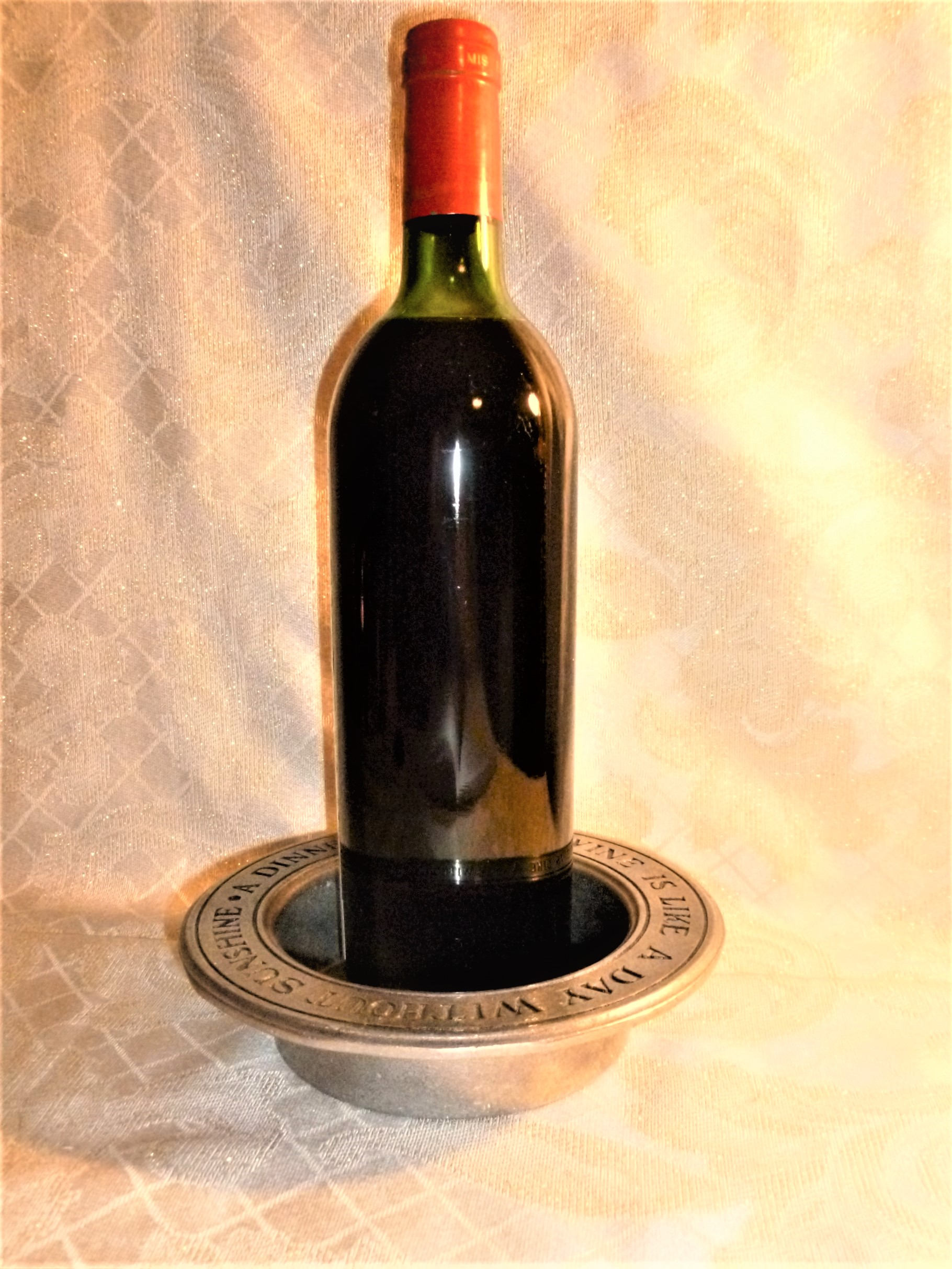 Wilton Pewter Bottle Holder For Wine Excellent Wilton Company Quality