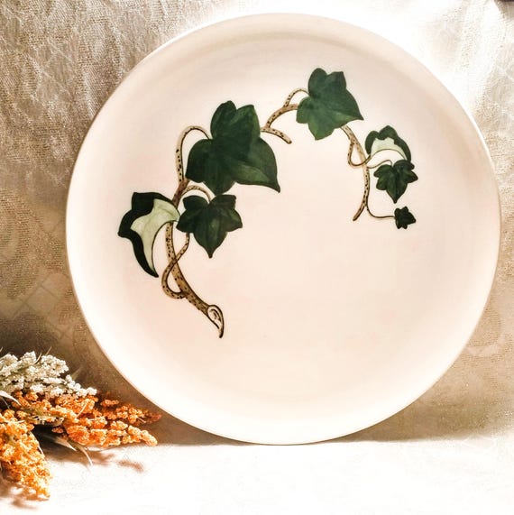 XLarge Platter 13 Inch Chop Plate Poppy Trail Pottery California Ivy Pattern Collectible Perfect Condition Always FREE Domestic SHIPPING