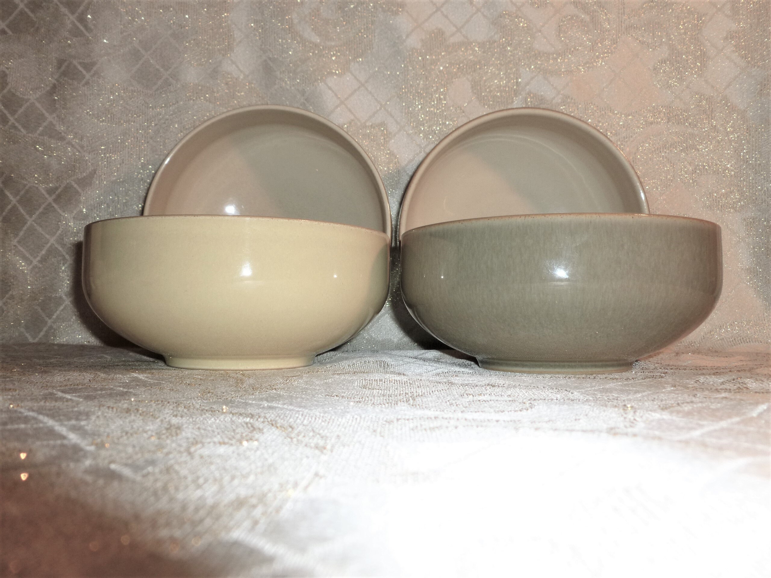 Vintage Denby Soup Or Salad Bowls Set Of Four Excellent Quality Made In