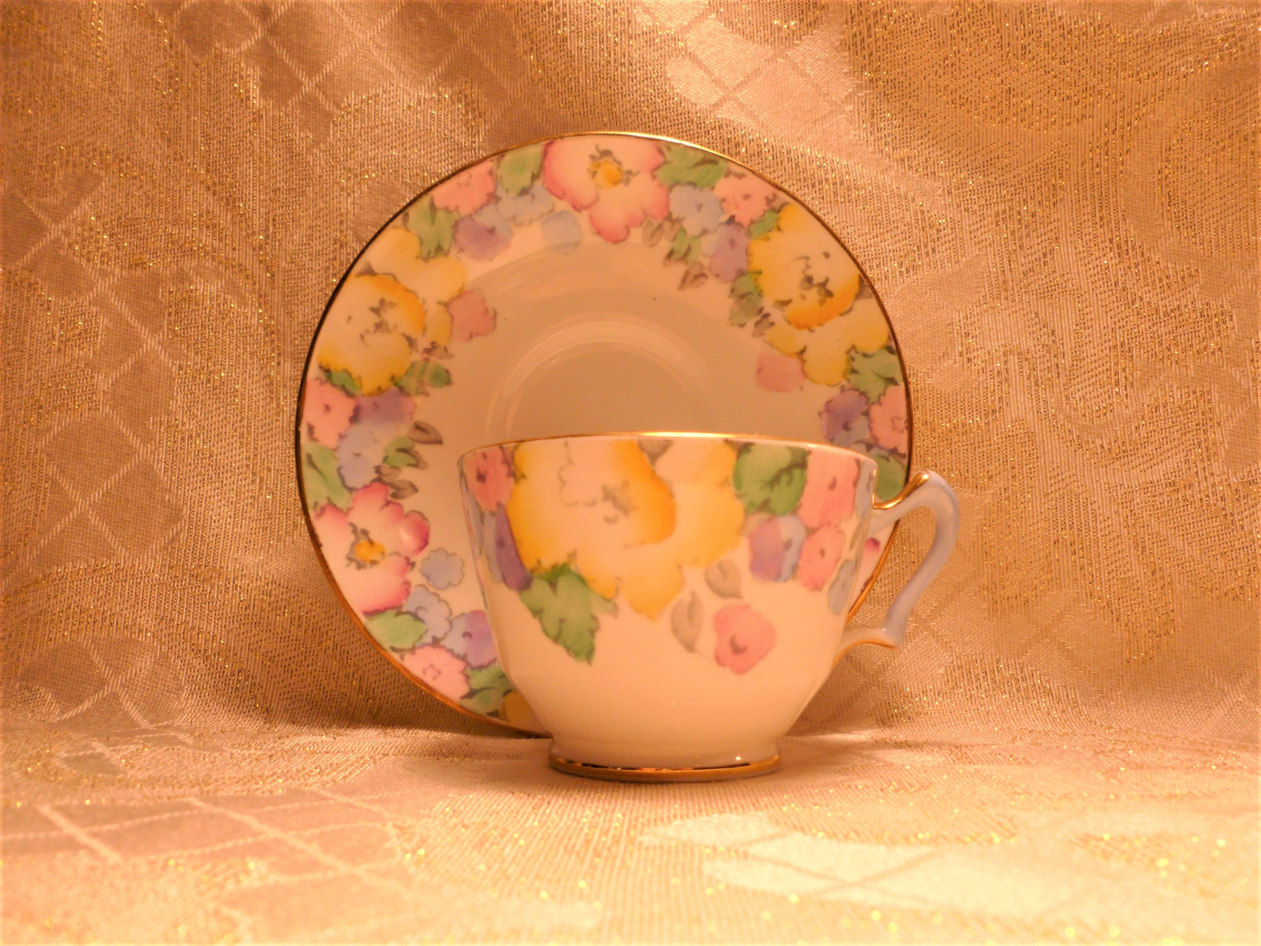Crown Staffordshire England Fine Bone China Vintage Demitasse Cup