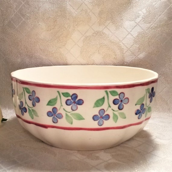 Large Vintage Bowl 1940s Made In Germany Farmhouse And Country Kitchen Decor Excellent Salad Or Mixing Bowl Always FREE Domestic SHIPPING