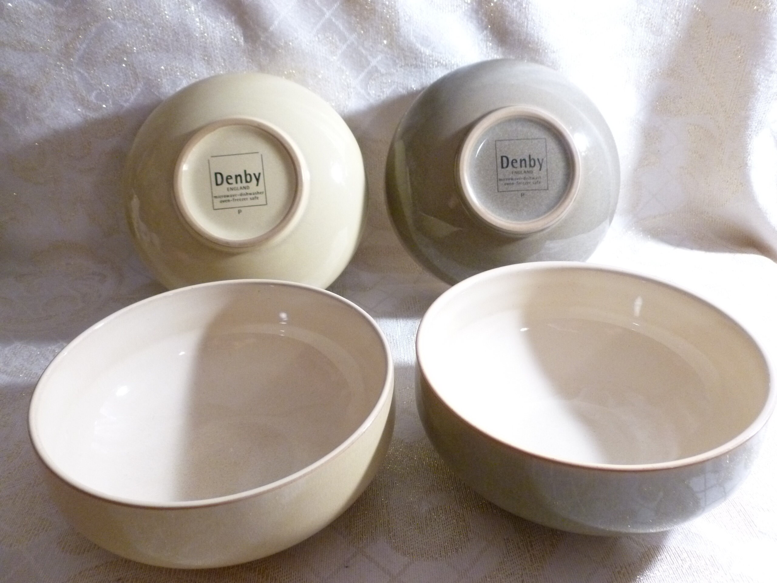 Vintage Denby Soup Or Salad Bowls Set Of Four Excellent Quality Made In