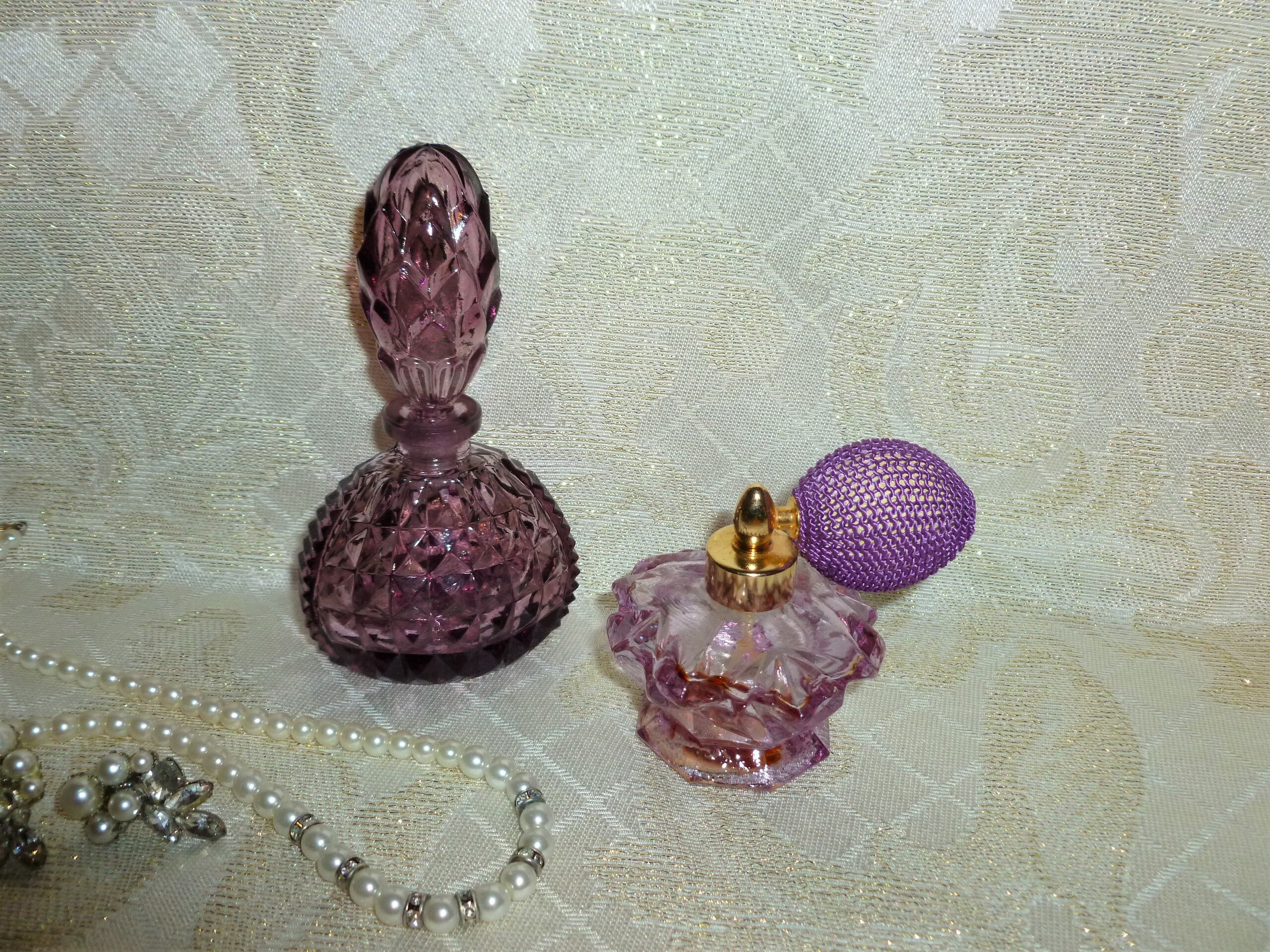 Vintage Perfume Bottles Two Lovely Perfume Bottles Vintage Collectibles