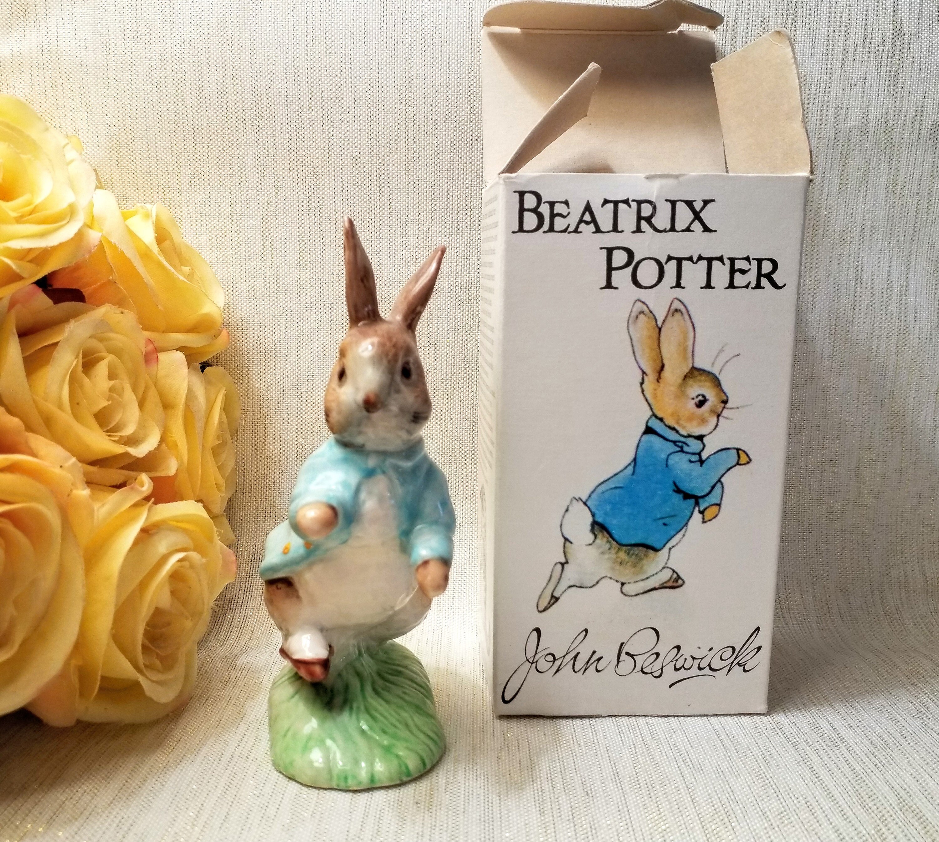 beatrix potter figurines peter rabbit 1948